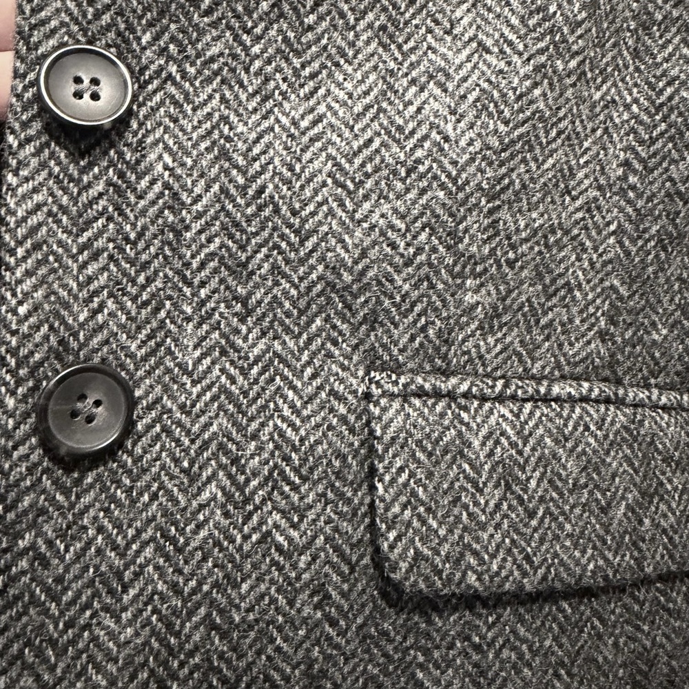 Boden British Tweed by Moon Gray Wool Herringbone Blazer 4P - Picture 2 of 7